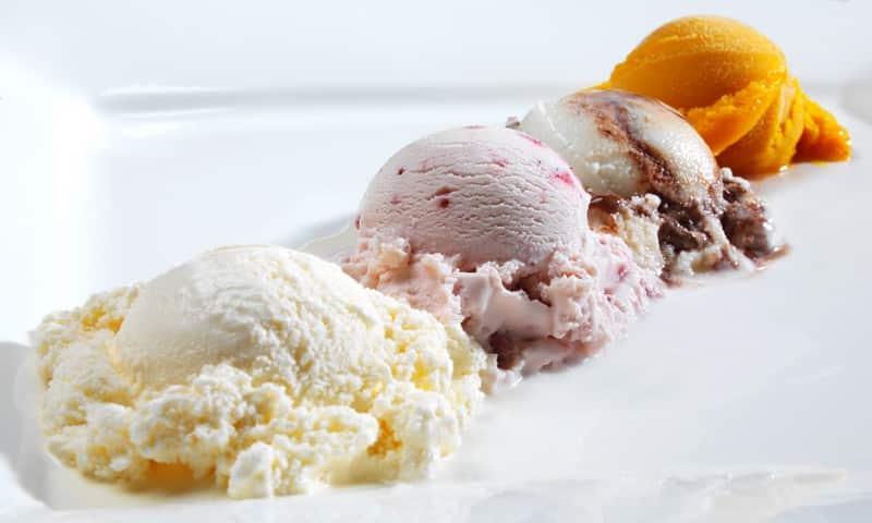 4 Ice Cream Scoops Food Picture