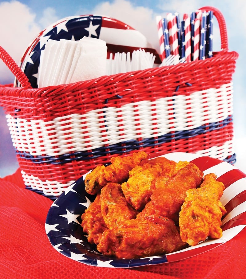 4th of July Picnic Basket Food Picture
