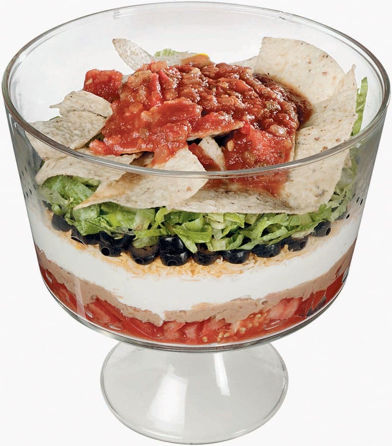 Close Up of Layered Salad Food Picture