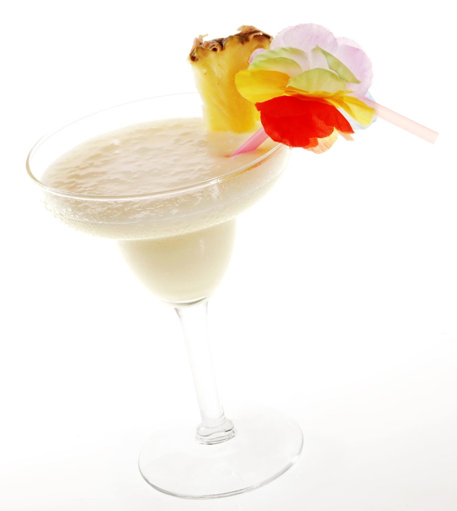 PiÒa Colada in Margarita Glass with Pinapple Food Picture