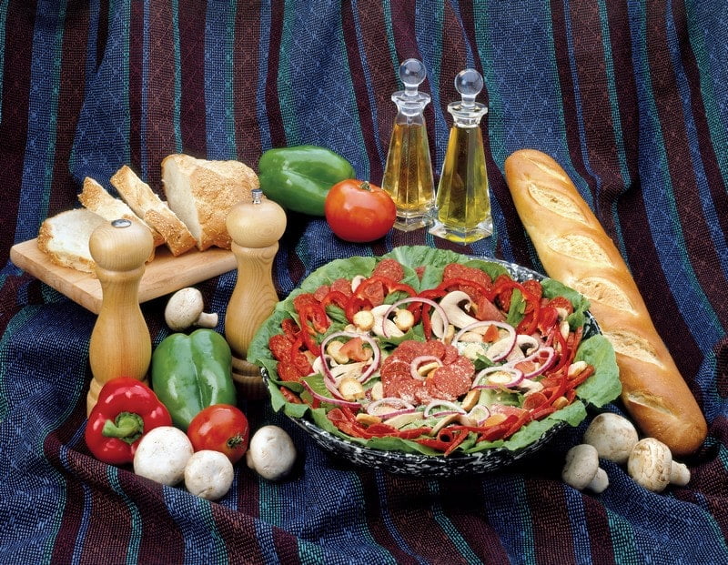 Antipasto on Cloth Food Picture