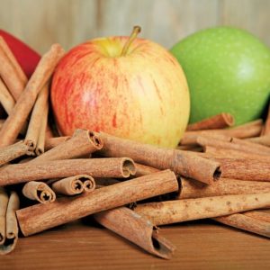 Assorted Apples with Cinnamon Sticks Food Picture