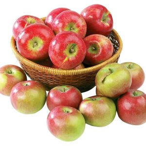 Bakset of Cortland Apples Isolated Food Picture