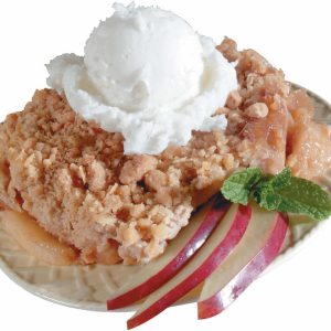 Apple Crisp with Cream Food Picture