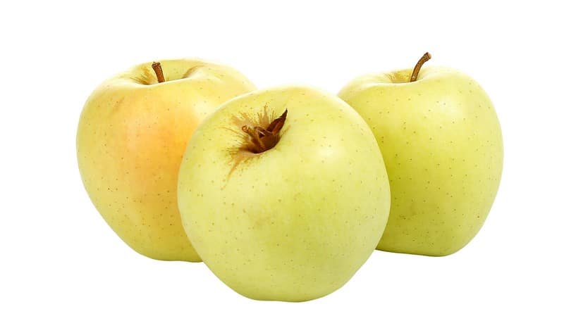 Apple Golden Isolated Food Picture