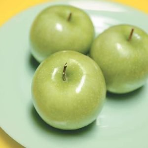 Plate of Granny Smith Apples Food Picture