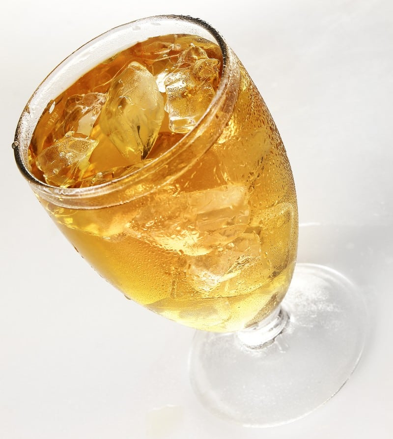 Apple Juice in a Clear Glass Food Picture