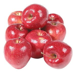 Washed Red Delicious Apples Isolated Food Picture