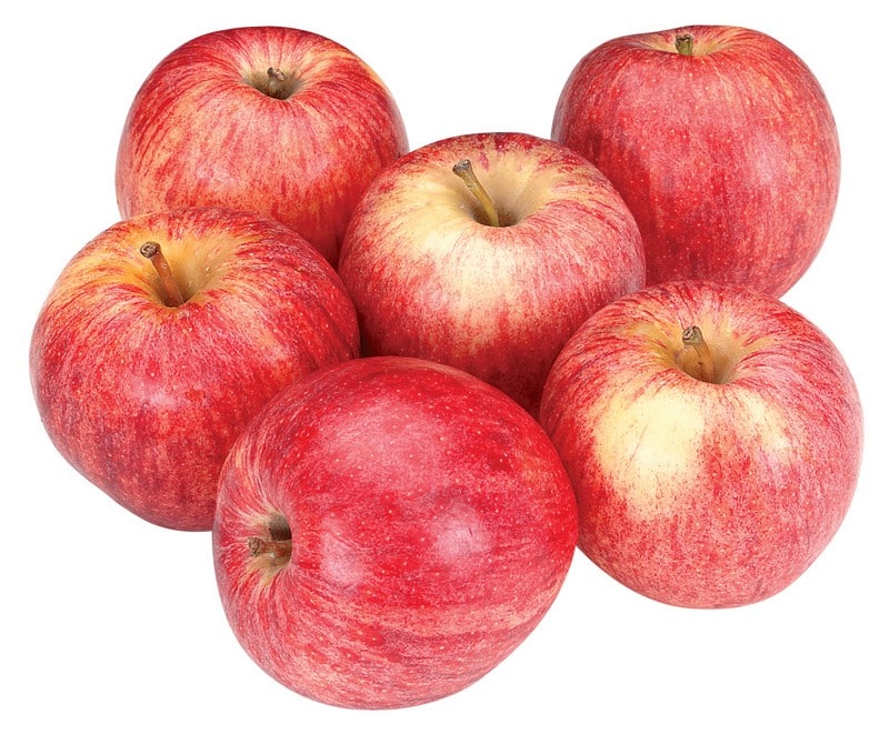 Red Gala Apples Isolated Food Picture