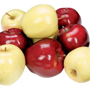 Red and Golden Delicious Apples Isolated Food Picture