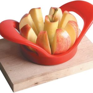 A Sliced Apple in a Bowl on a Wooden Board Food Picture