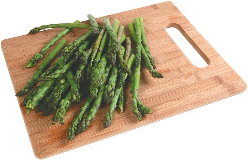 Asparagus on Wooden Board Food Picture