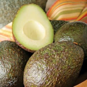 Avocado in Wooden Bowl Food Picture