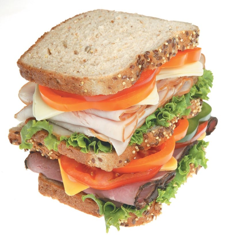 Triple Stacker Deli Sandwich Food Picture