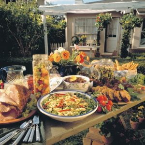 Backyard Dining Food Picture