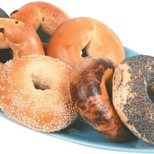 Bagels on Dish Food Picture