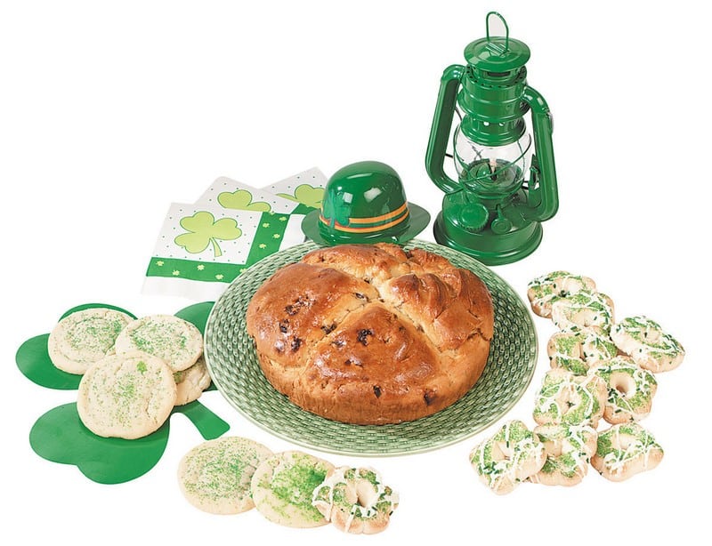 St. Patricks Bakery Assortment on White Background Food Picture