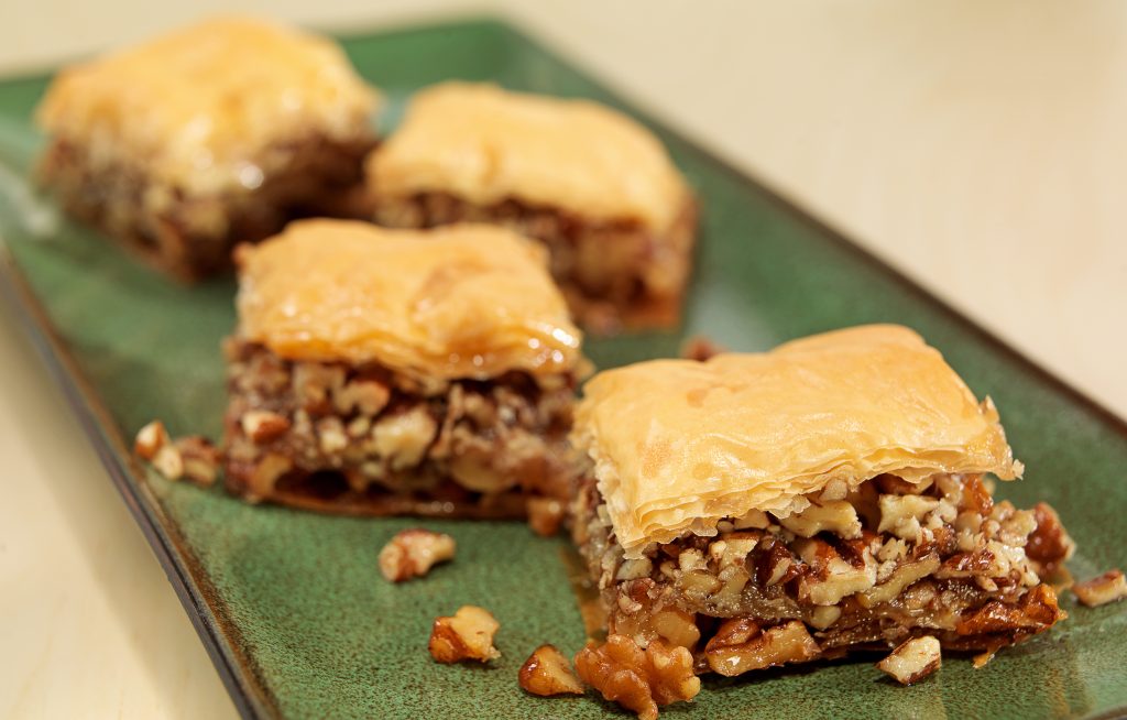 Fresh Made Baklava Squares Food Picture