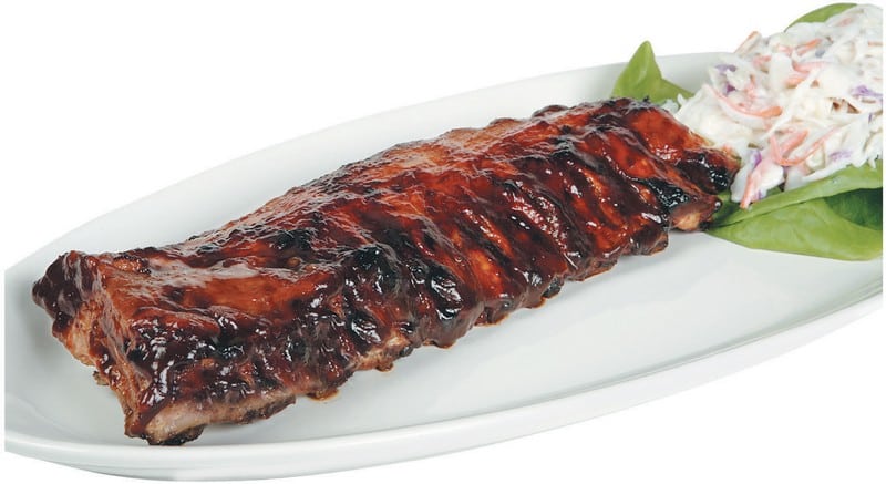 Barbecue Ribs with Coleslaw Food Picture