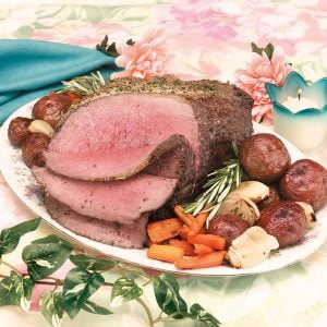 Beef Bottom Round Roast Dinner on Table Food Picture
