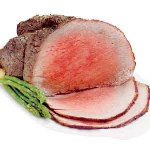 Cooked Beef Bottom Round Roast with Asparagus Food Picture