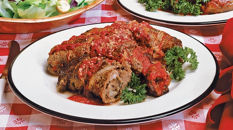 Beef Bracciole Dinner Food Picture