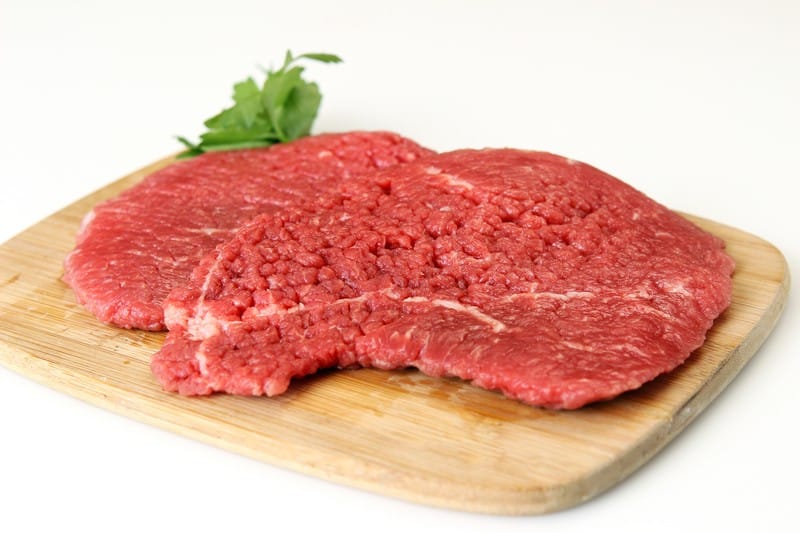 Beef Cube Steak Raw Food Picture