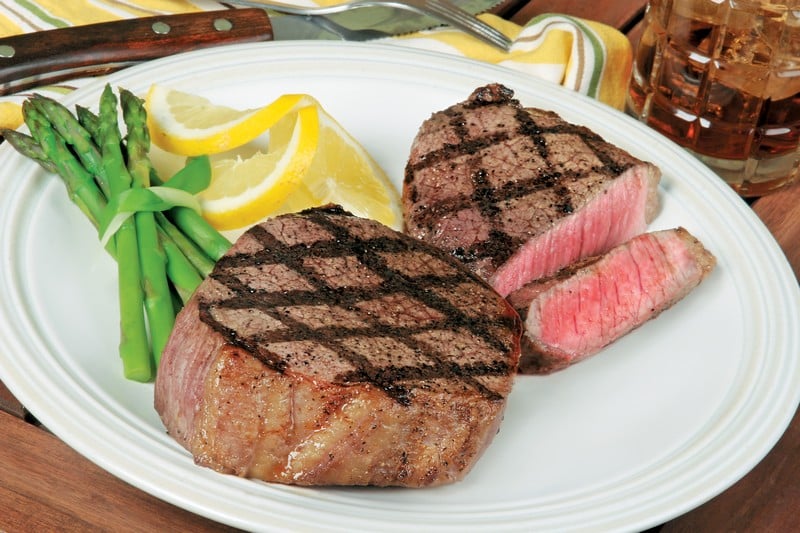 Beef Eye Round Steak with Grill Marks Food Picture