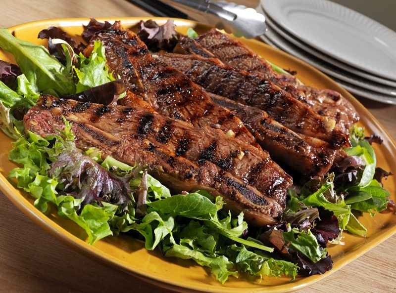 Cooked Beef Flanken Ribs Food Picture
