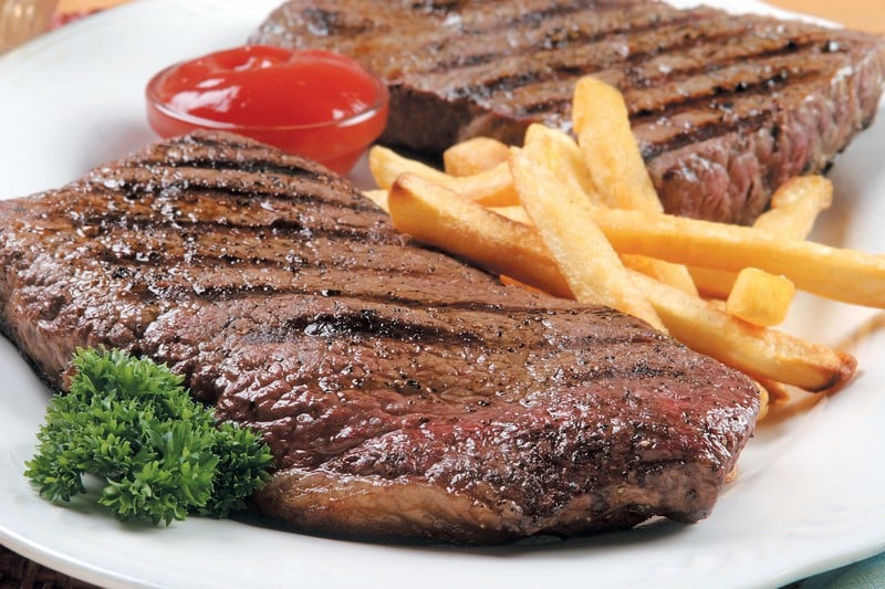 Beef Griller Steak on Plate Food Picture