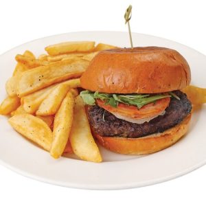 Beef Hamburger with Fries Food Picture
