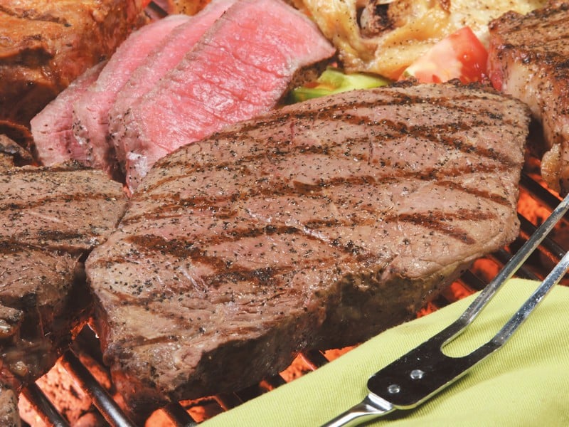 Beef London Broil Cooking on Grill Food Picture