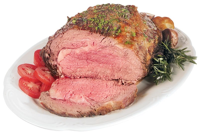 Cooked Beef Rib Roast with Tomatoes Food Picture