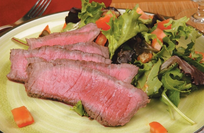 Sliced Beef Steak with Salad Food Picture