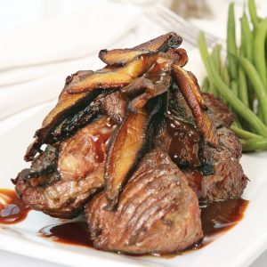 Beef Steak Tip with Green Beans and Mushrooms Food Picture