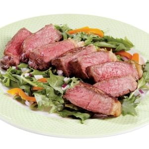 Beef Steak Strip on a Plate Food Picture