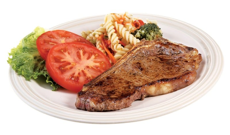 Beef Strip Steak with Pasta Salad Food Picture