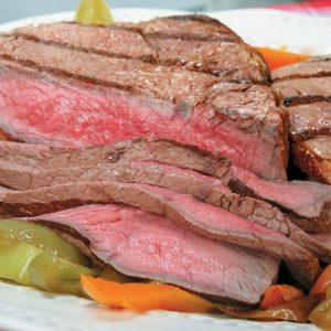 Beef Top Round Steak with Grilled Mark Food Picture