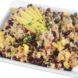 Black Beans Rices on a Plate Food Picture