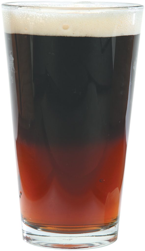 Glass of Black and Tan Beer Food Picture