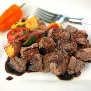 Juicy Boneless Beef Tips with Vegetables Food Picture