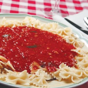 Bow Tie Pasta with Sauce Food Picture