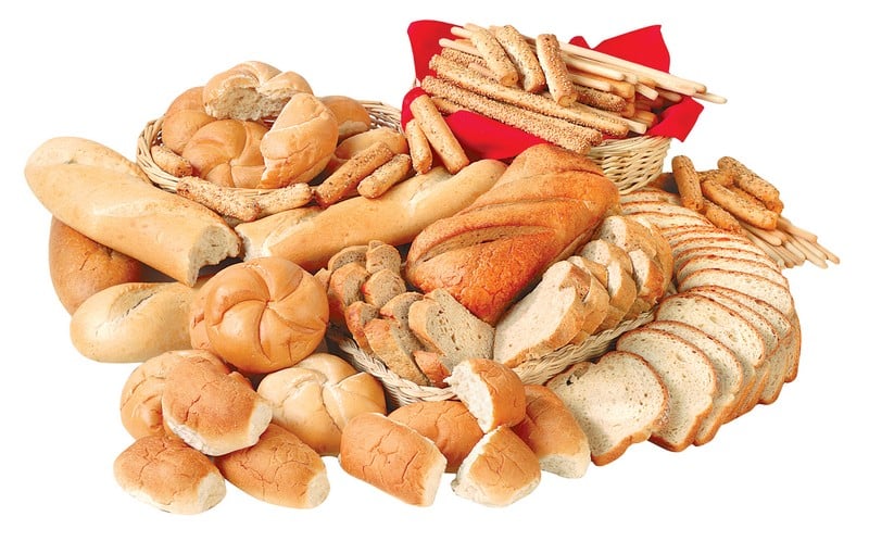 Bread Loaves, Bread Sticks and Rolls in Baskets Food Picture