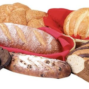 Assorted Styles of Bread Loaves in Baskets Food Picture