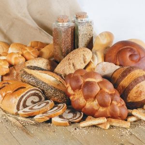 Assorted Breads & Spices on Table Food Picture