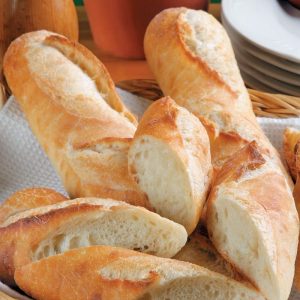 Baguette Loaves in Basket Food Picture