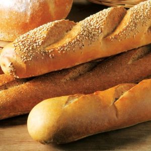 Baguette Loaves on Cutting Board Food Picture