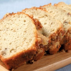 Banana Bread Slices on Cutting Board Food Picture