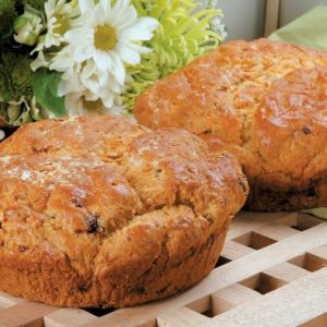 Whole Irish Soda Bread Loaves on Table Food Picture