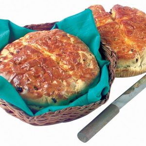 Whole Irish Soda Bread Loaves with Knife Food Picture